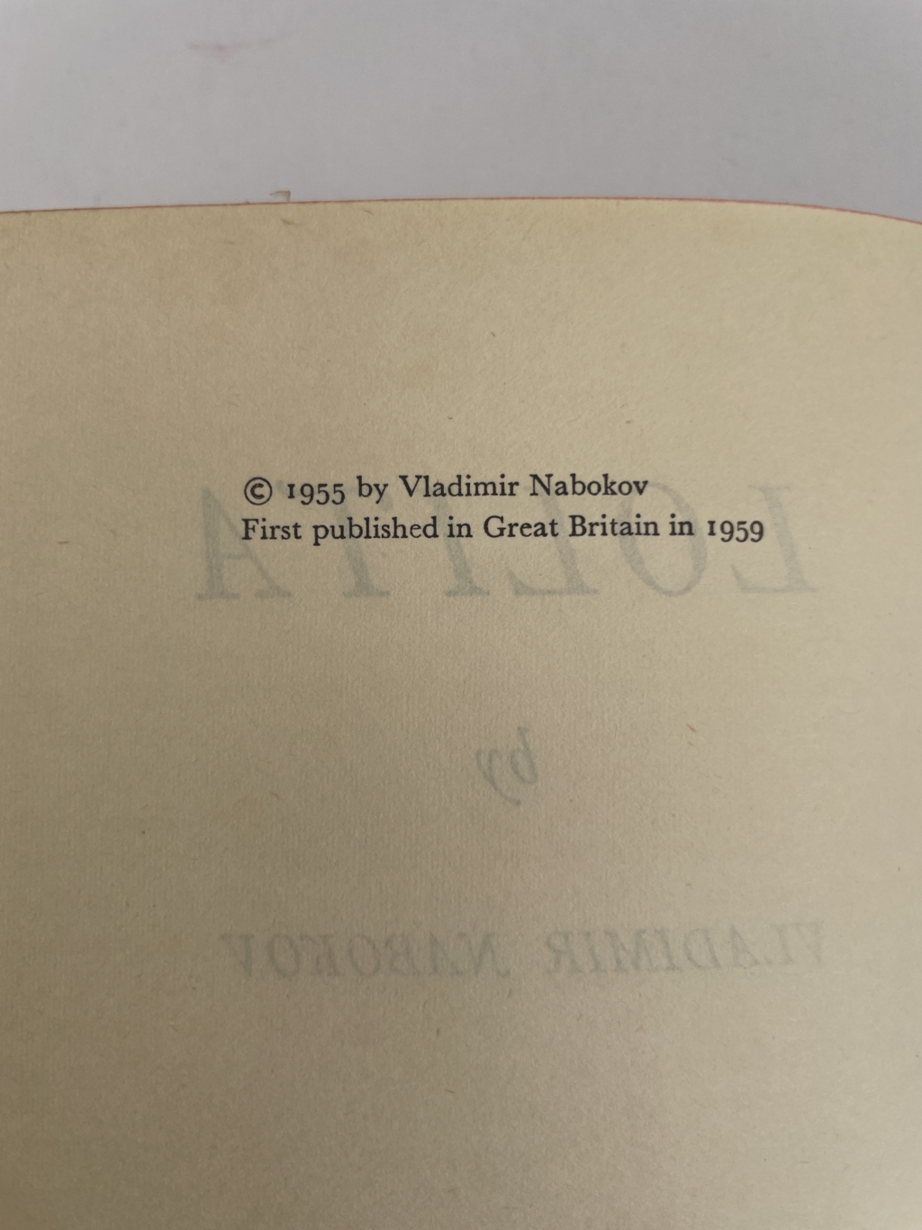 vladimir nabokov lolita first edi2