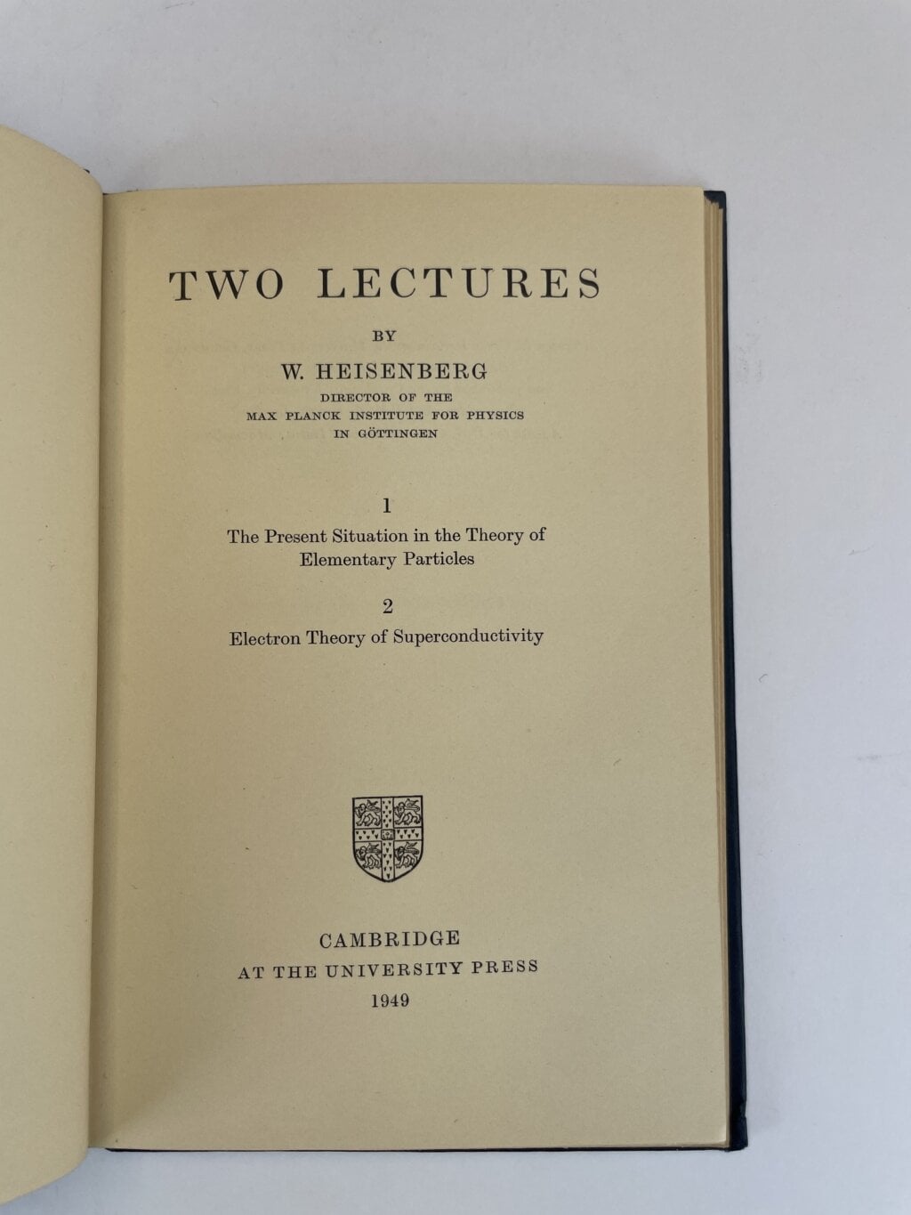 w heinsenberg two lectures first3