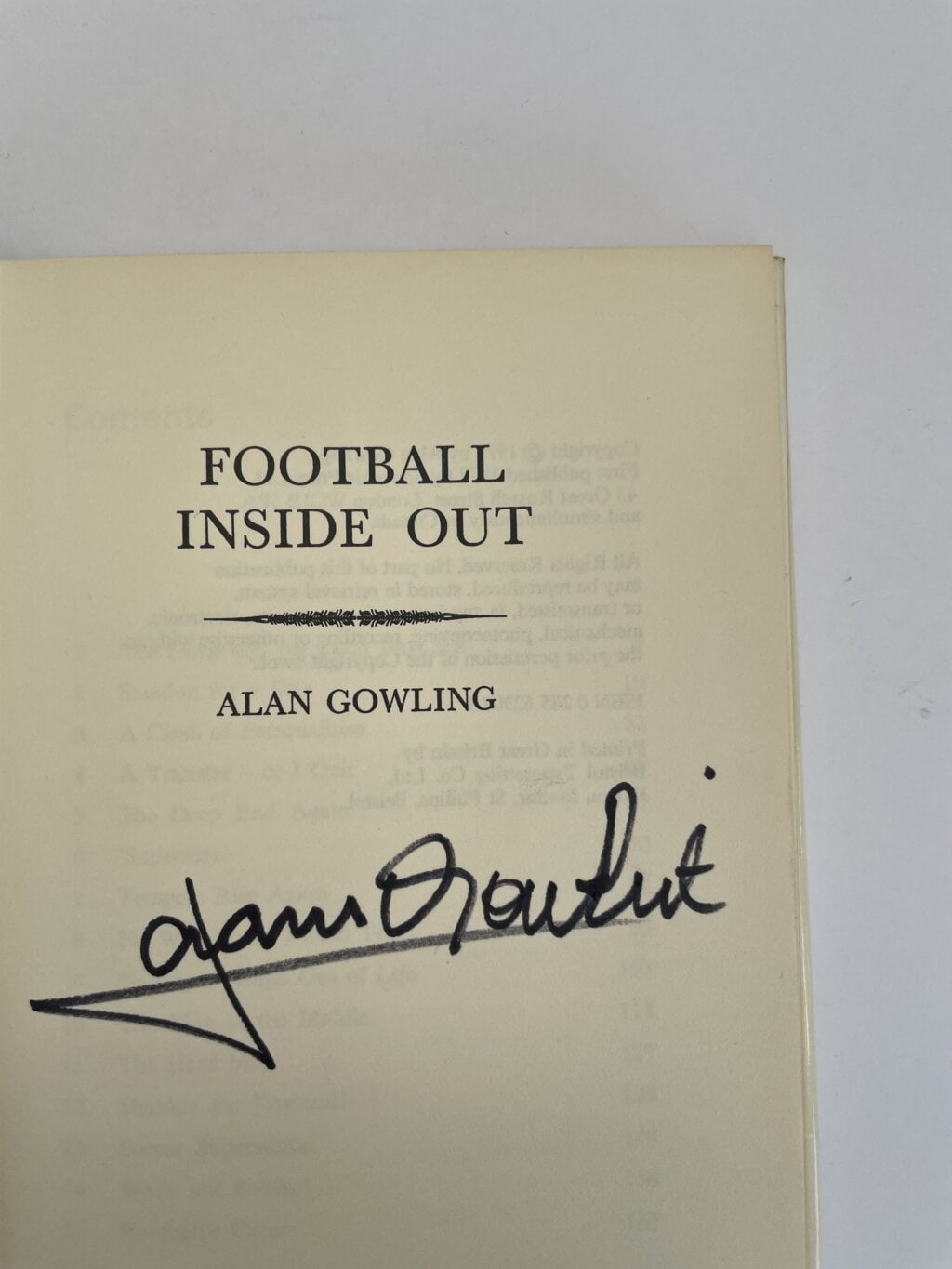 alan gowling football inside out signed first2