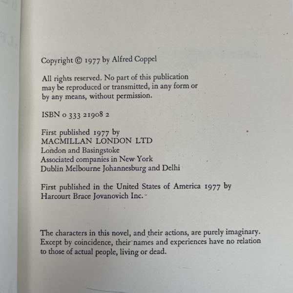 Alfred Coppel - The Dragon - Uncorrected Proof Copy 1977 - Image 2