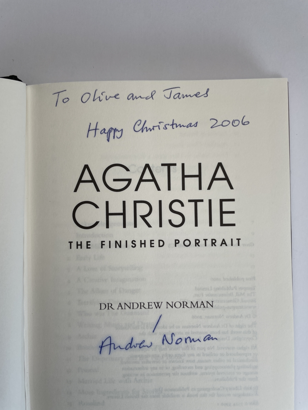 andrew norman agatha christie signed first 2