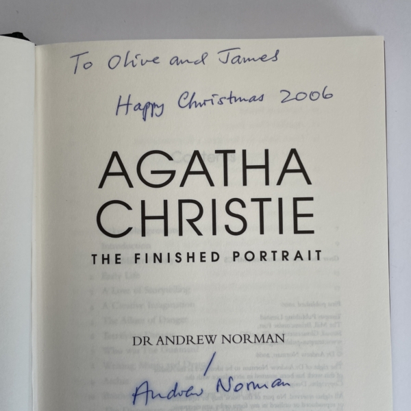 andrew norman agatha christie signed first 2