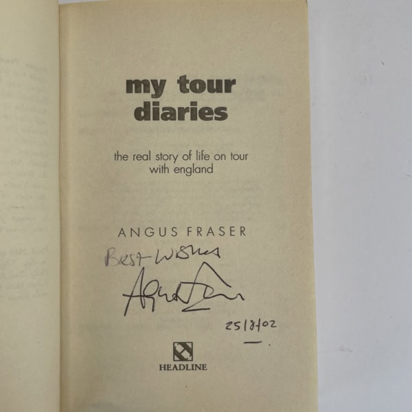 angus fraser my tour diary signed first ed2