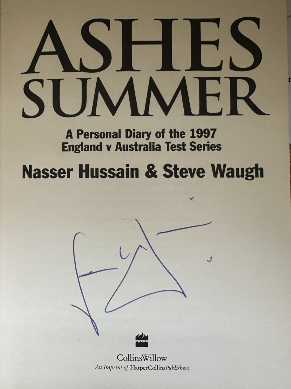 ashes summer signed first 5