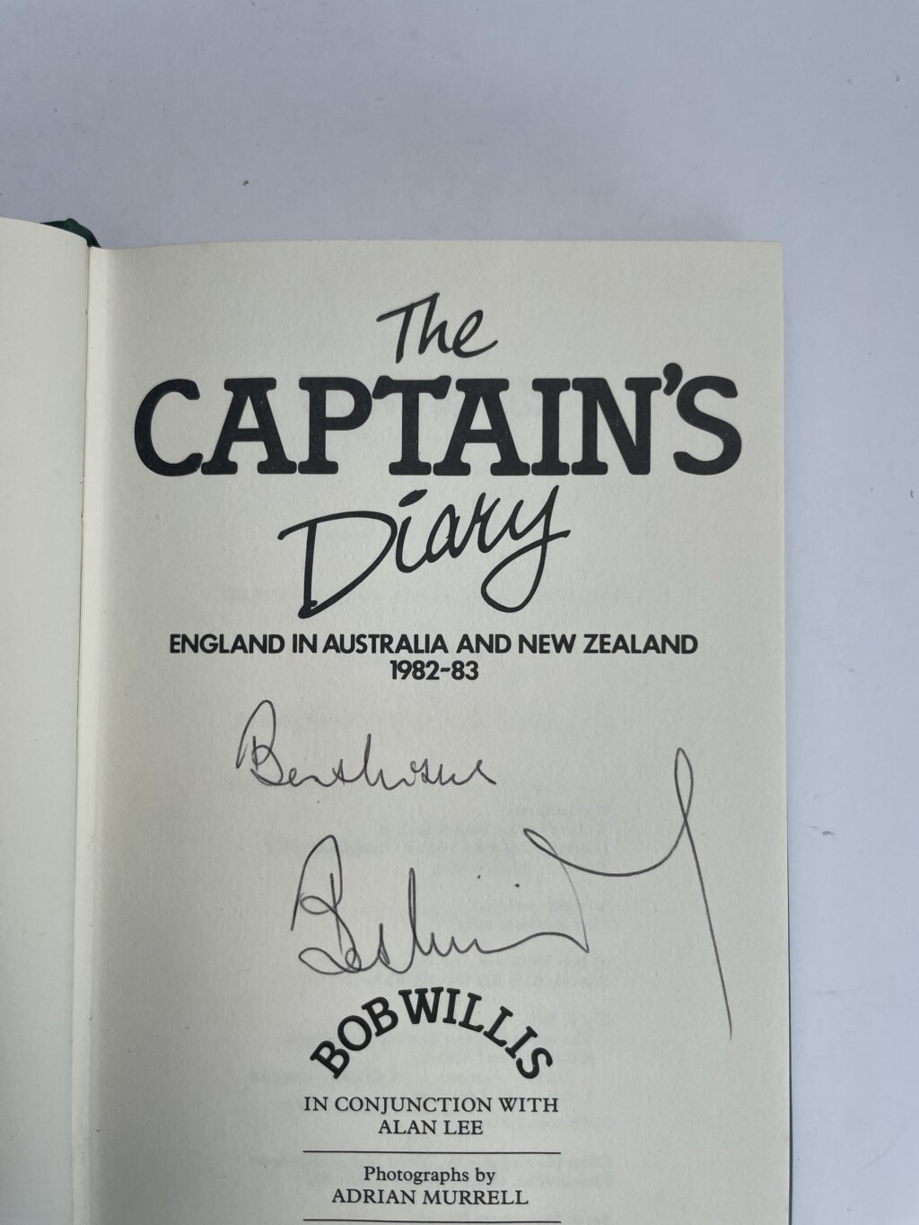 bob willis the captains diary aus nz signed2