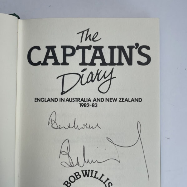 bob willis the captains diary aus nz signed2