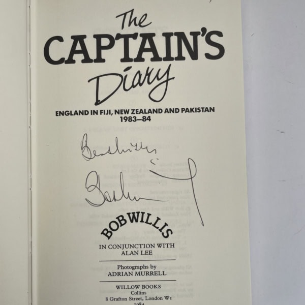 bob willis the captains diary fiji nz pak signed2