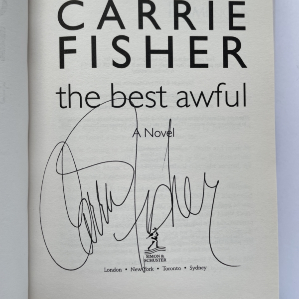 carrie fisher the best awful signed first 2