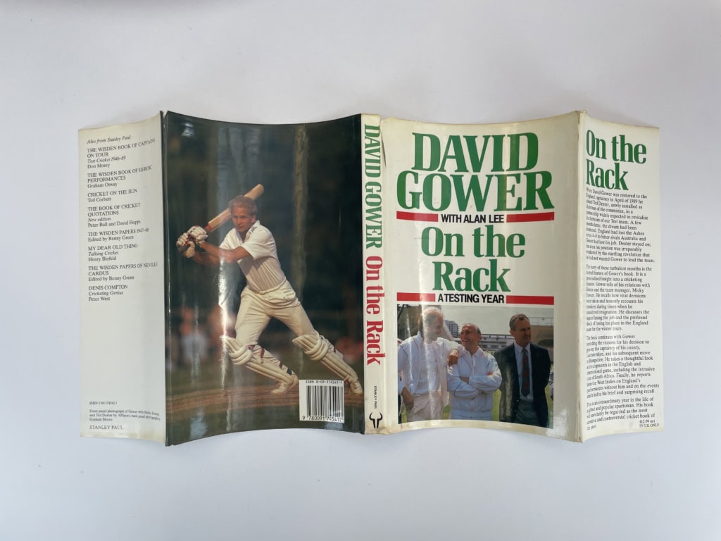 david gower on the rack signed first 5