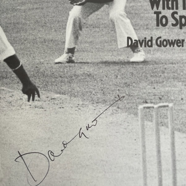 david gower with time to spare siogned first 2