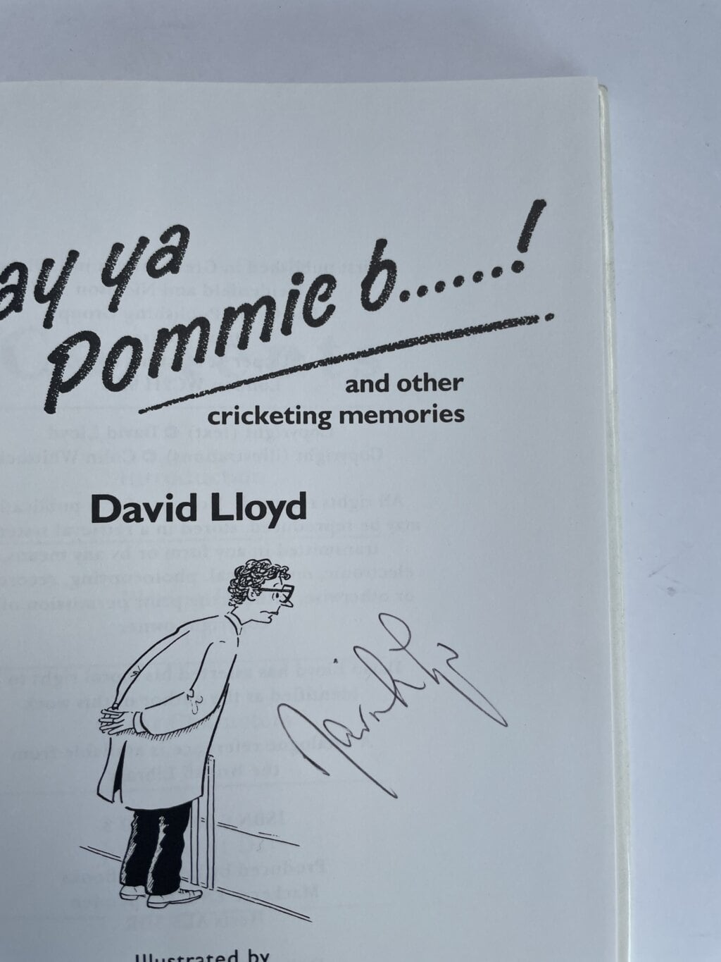 david lloyd gday you pommie signed first2