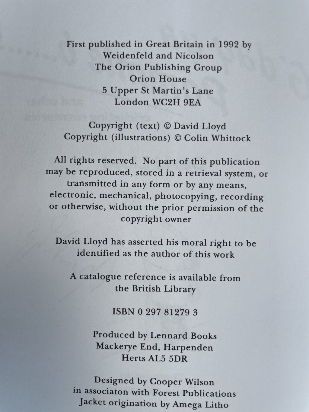 david lloyd gday you pommie signed first3