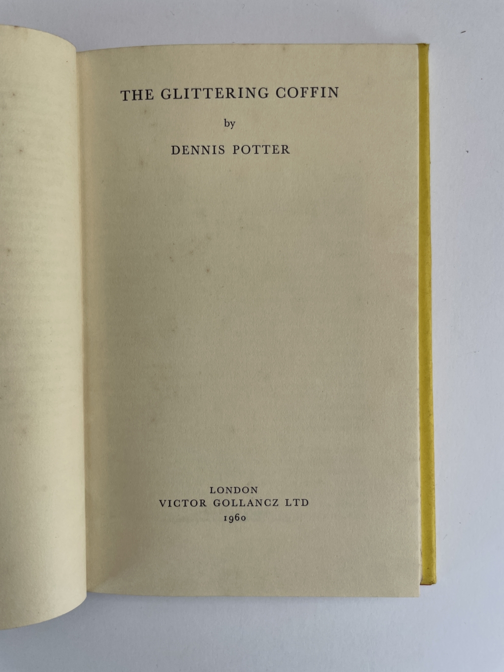 dennis potter the glittering coffin first ed2