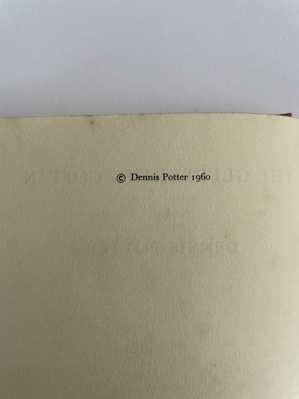 dennis potter the glittering coffin first ed3