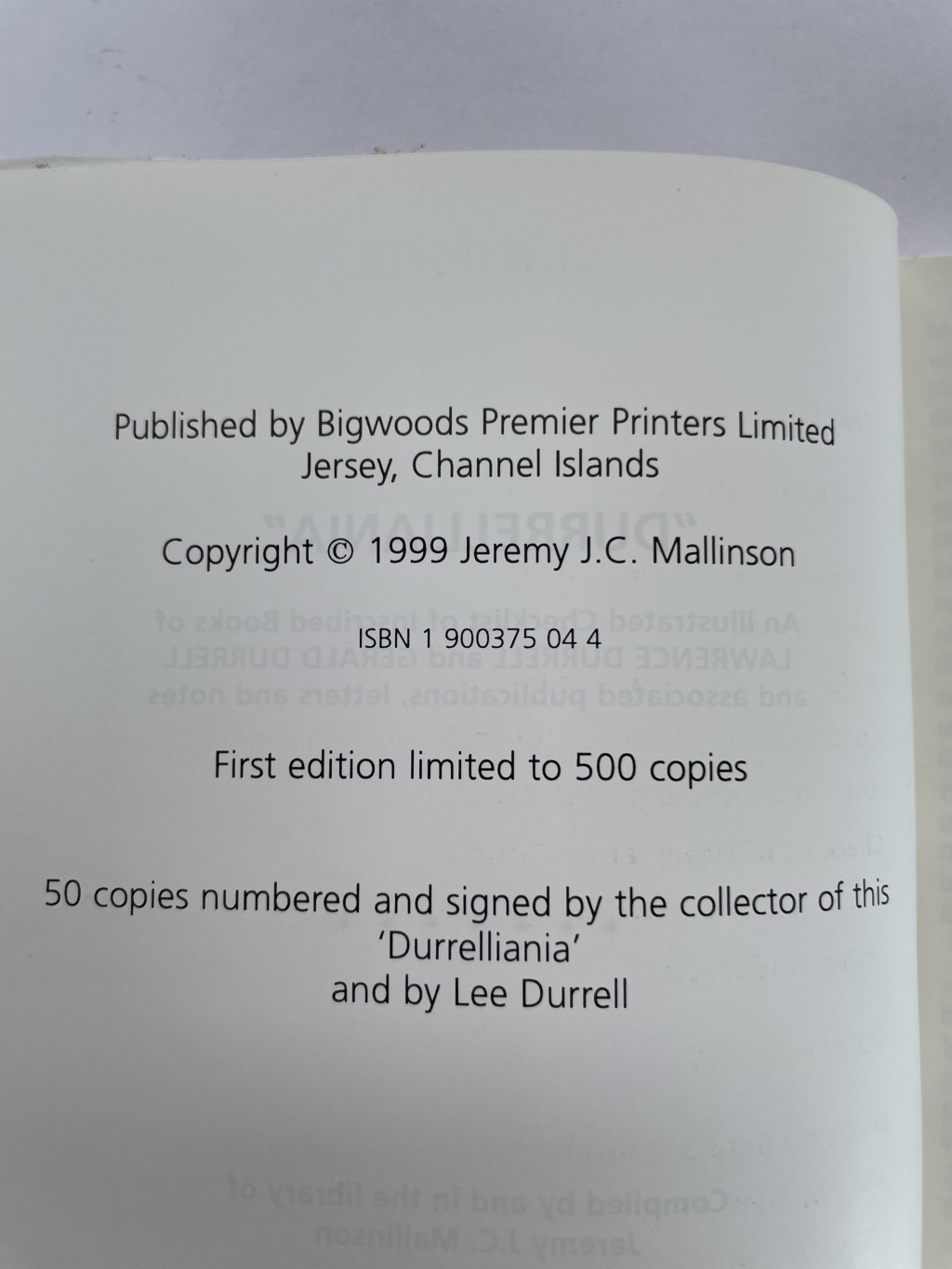 durrelliania first 2