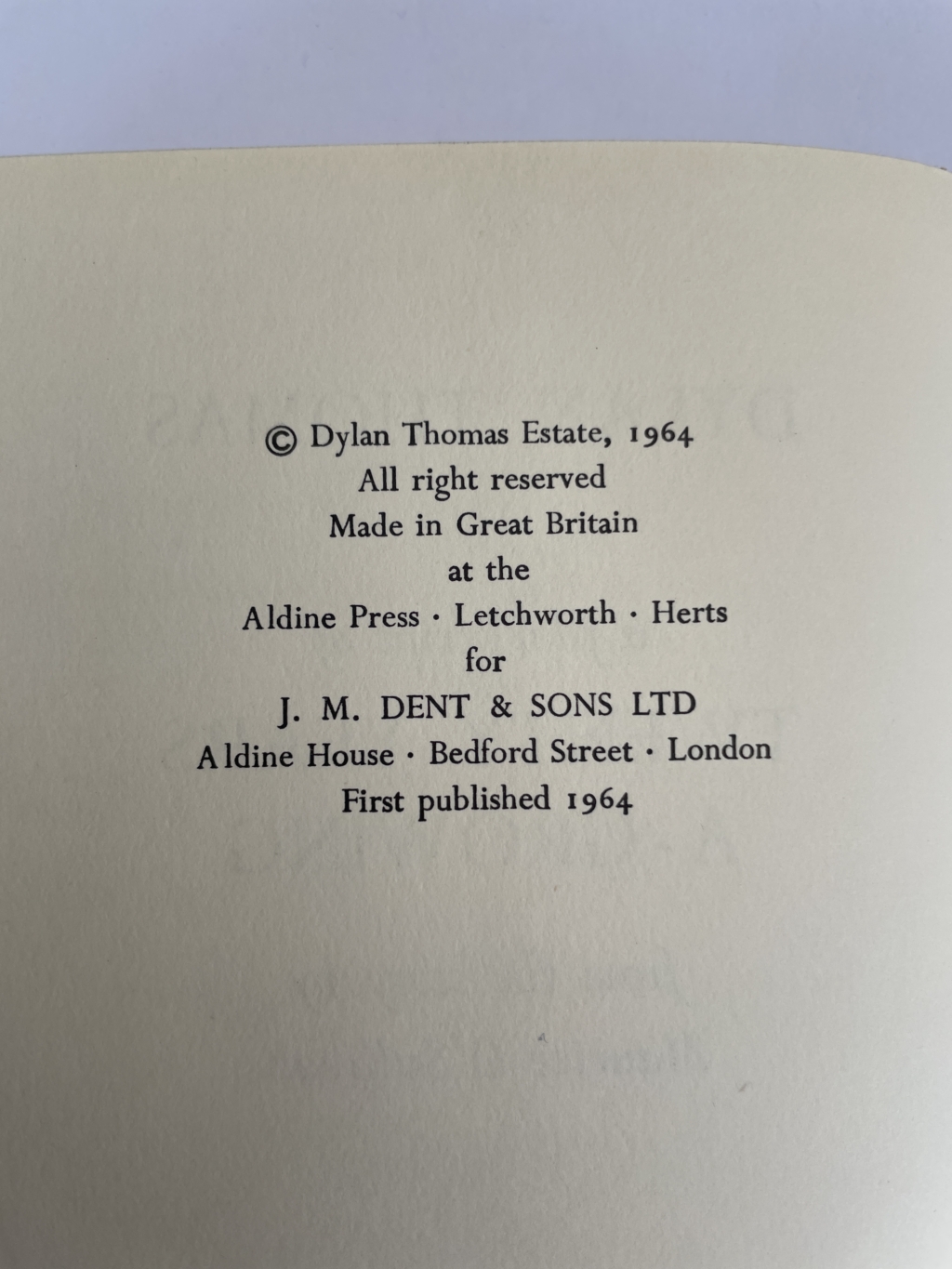 dylan thomas twenty years a growning first ed2