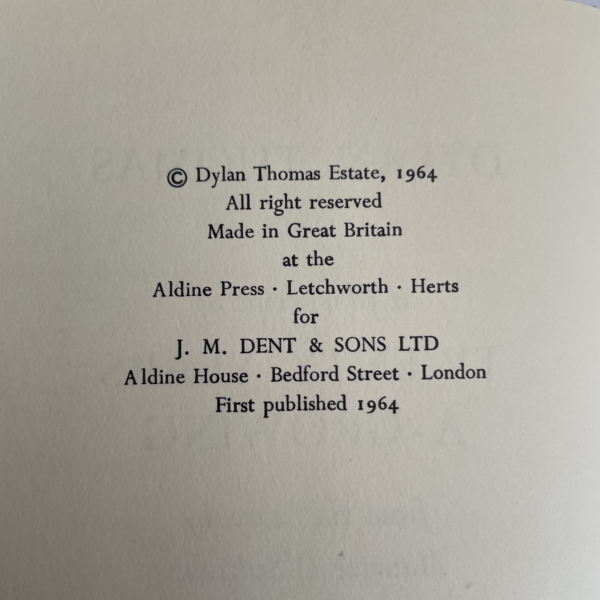 dylan thomas twenty years a growning first ed2