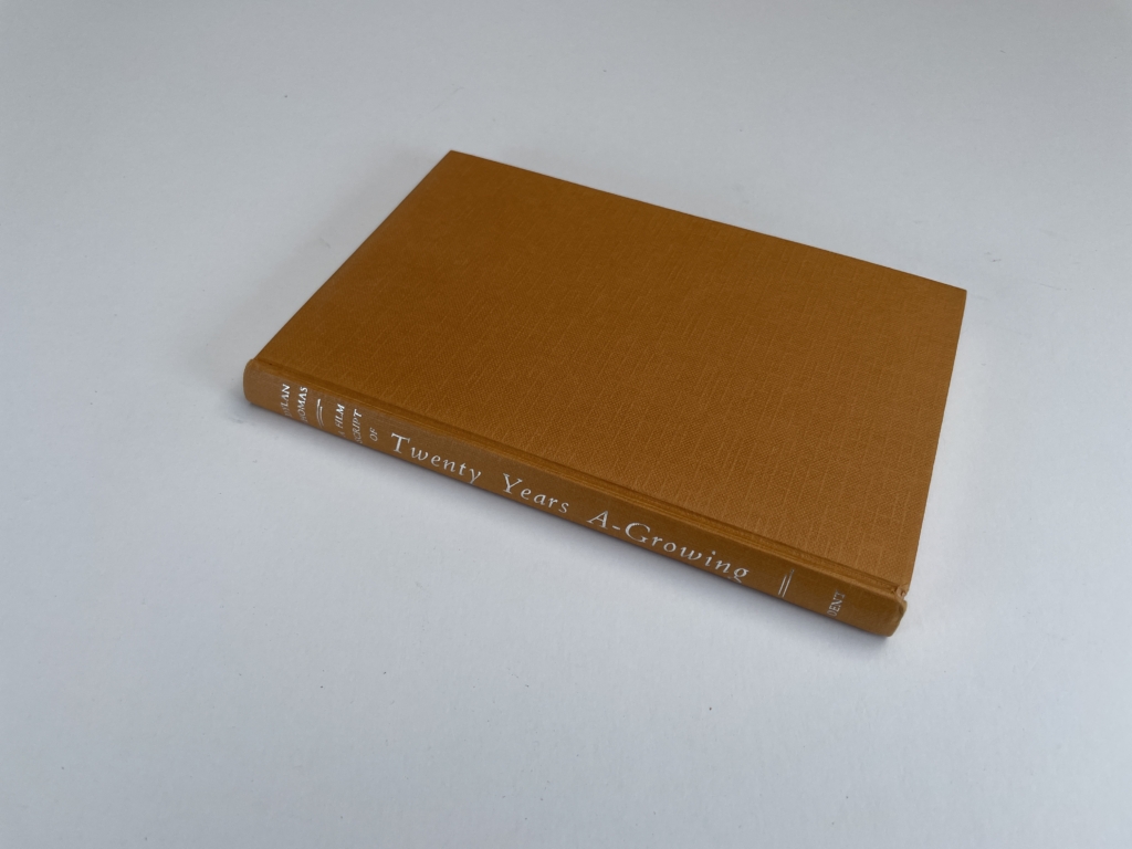 dylan thomas twenty years a growning first ed3