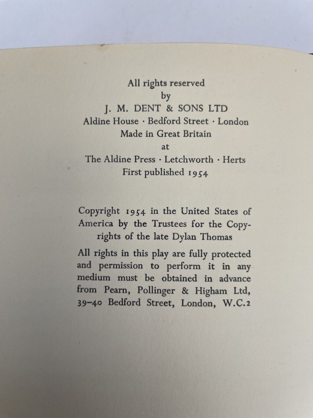dylan thomas under milk wood first edition2