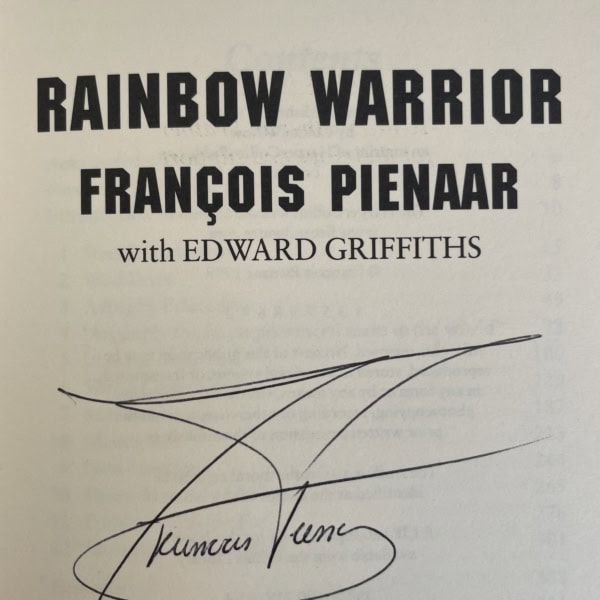francois pienaar rainbow warrior signed first2