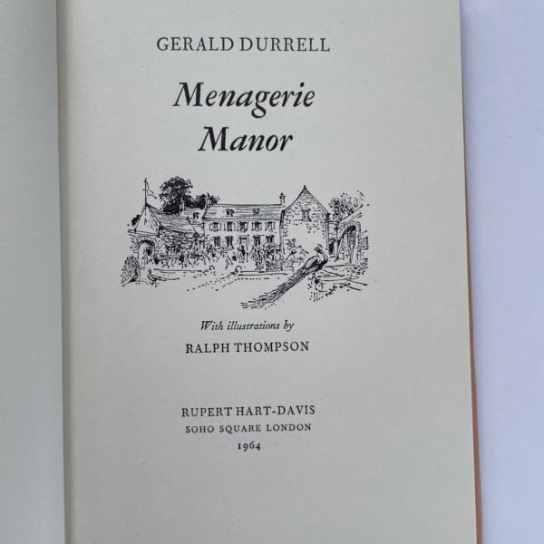 gerald durrell menagerie manor signed first 3