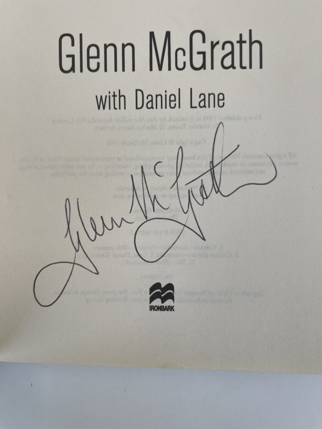 glen mcgrath pacemaker signed first 2