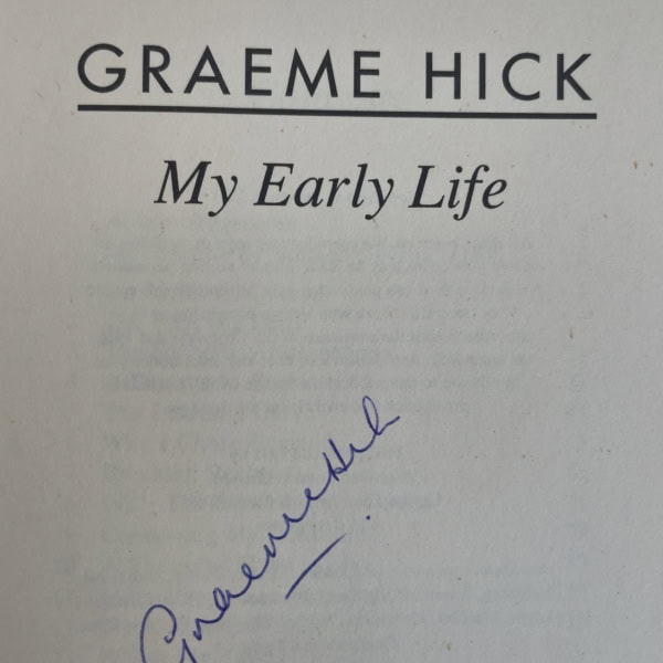 graeme hick my early life signed first 2