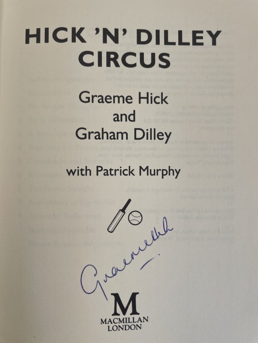 hick n dilley circus signed first2