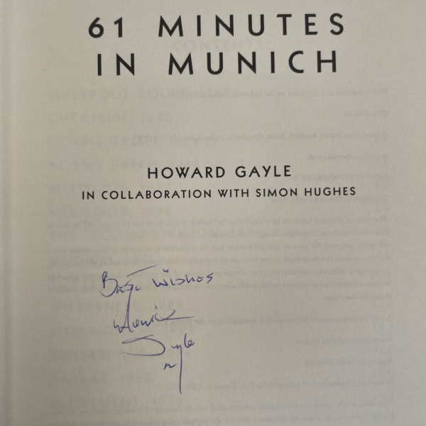 howard gayle 61 minutes in munich signed first 2