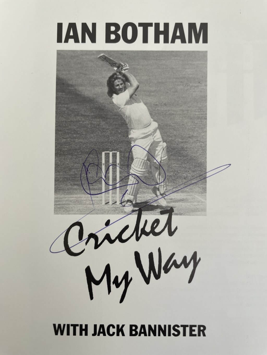 ian botham criket my way signed first 2