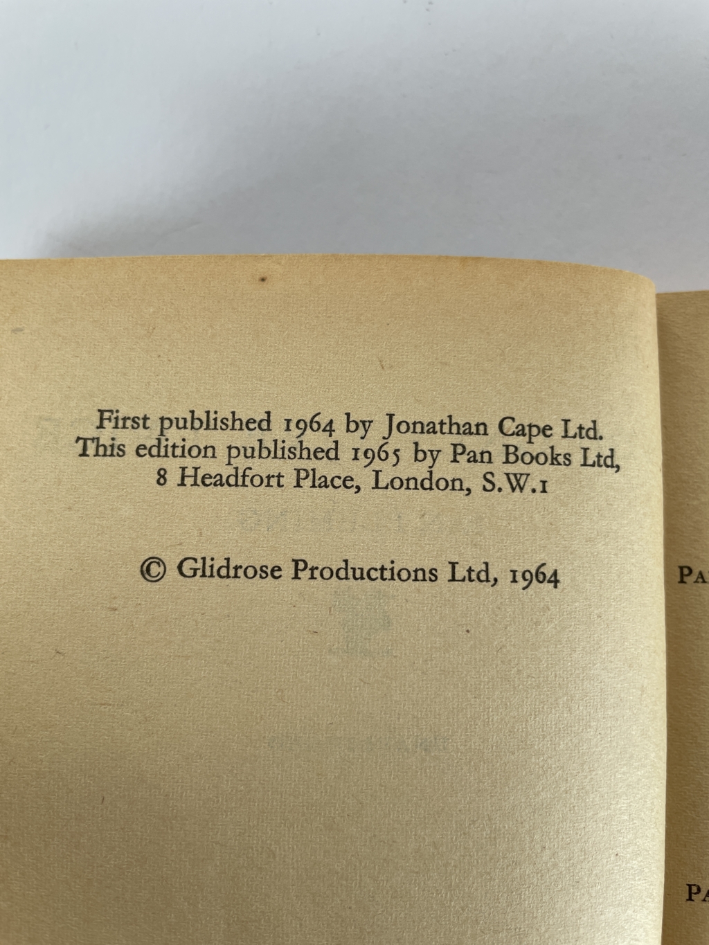 ian fleming yolw pan first2