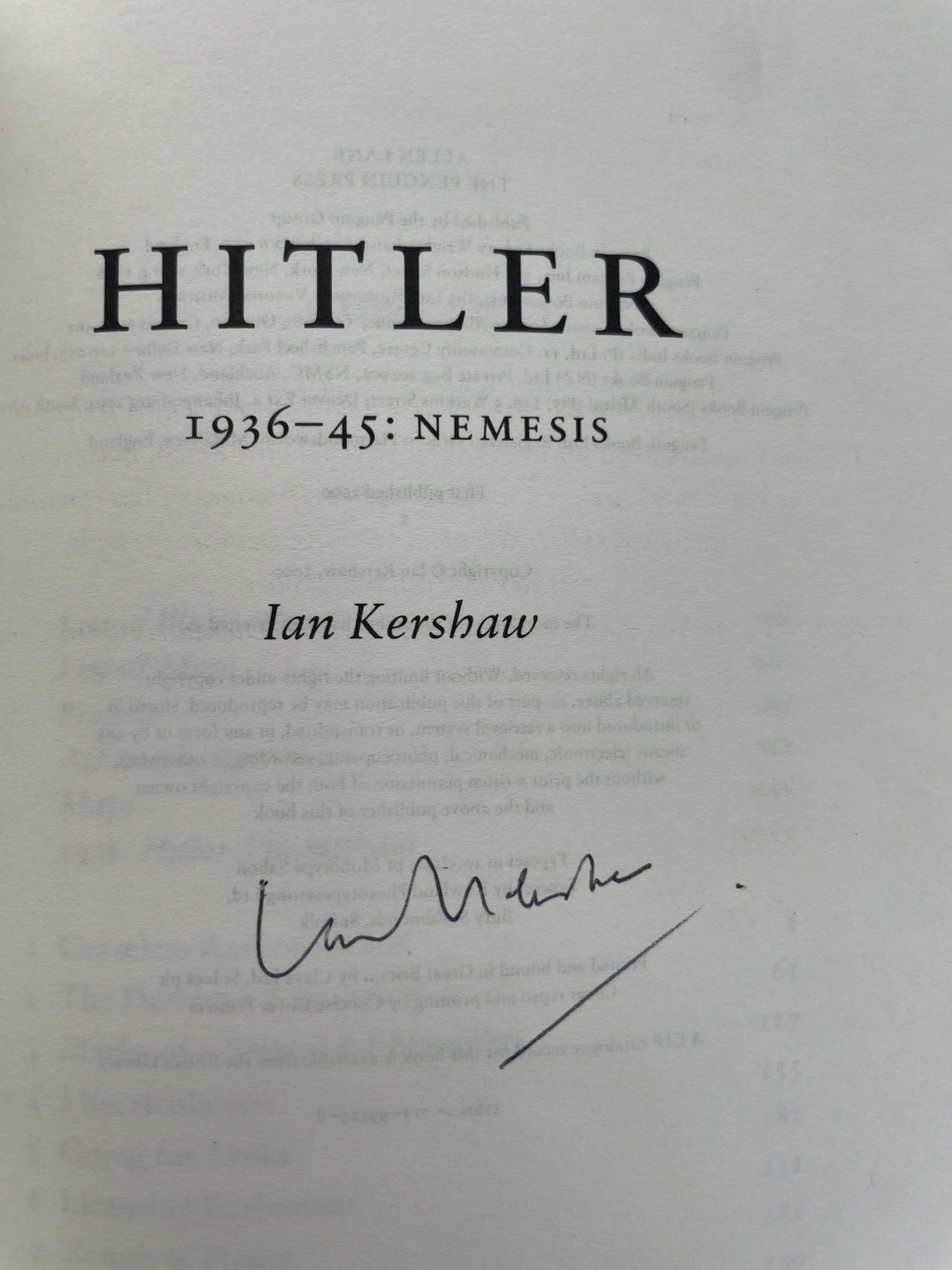 ian kershaw hitler signed first edi 2
