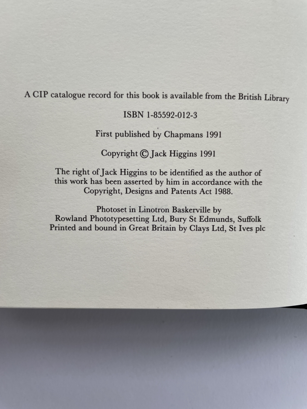 jack higgins the eagle has flown signed first 3