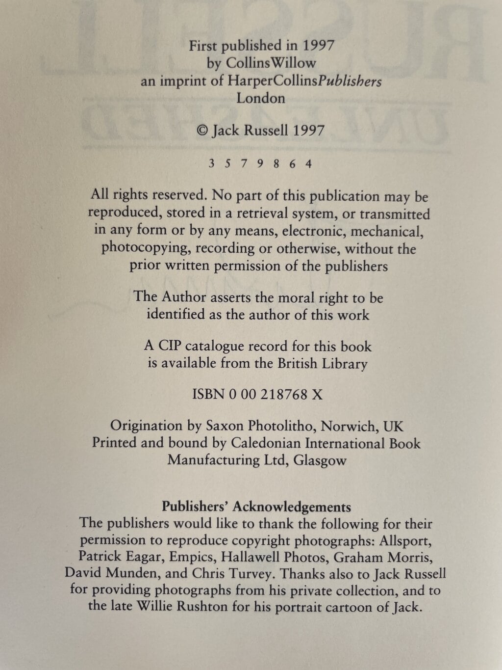 jack russell unleashed signed first ed3