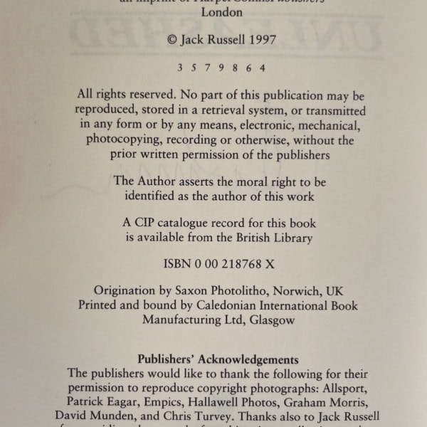 jack russell unleashed signed first ed3