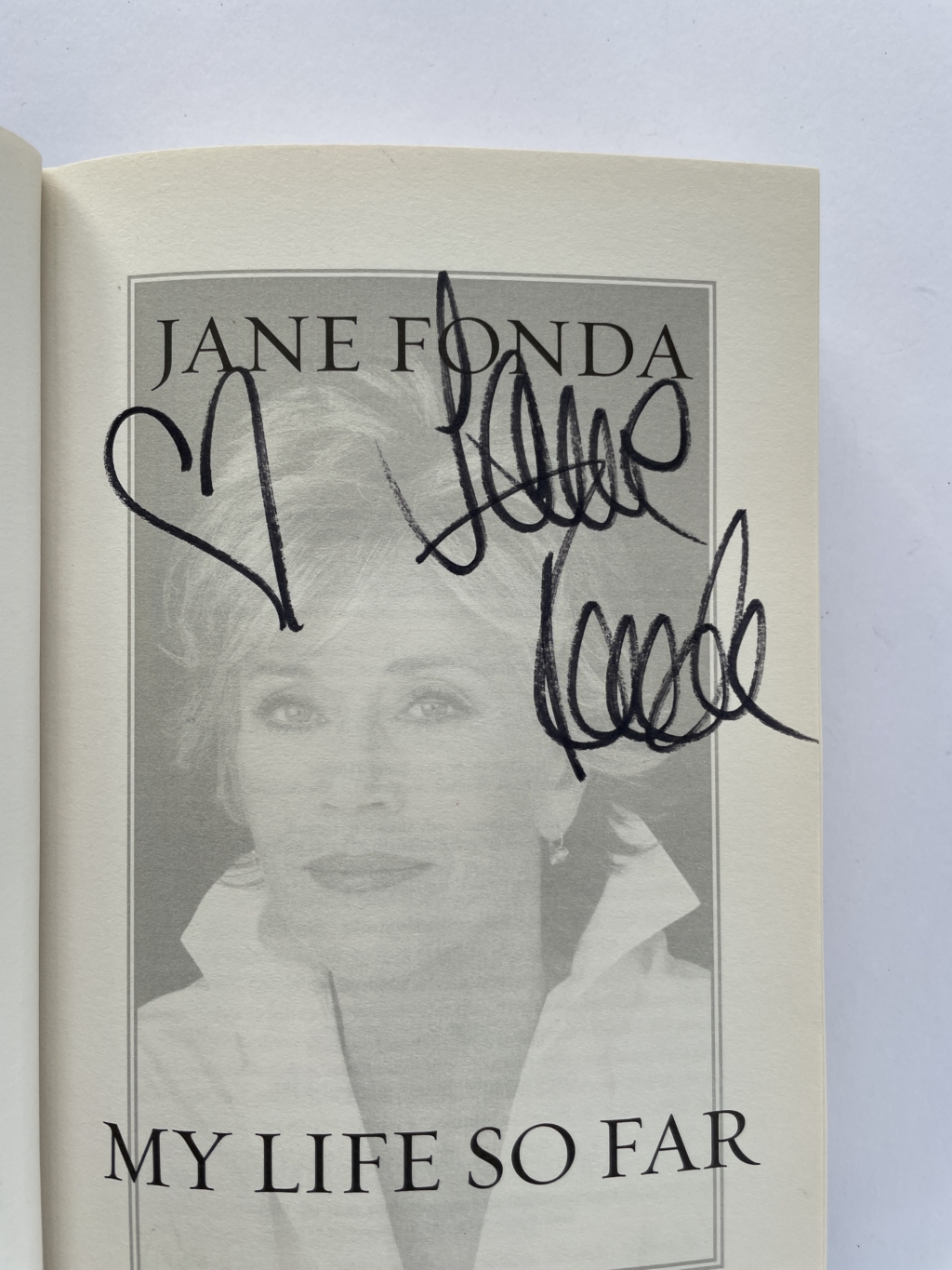 jane fonda my life so far signed first 2