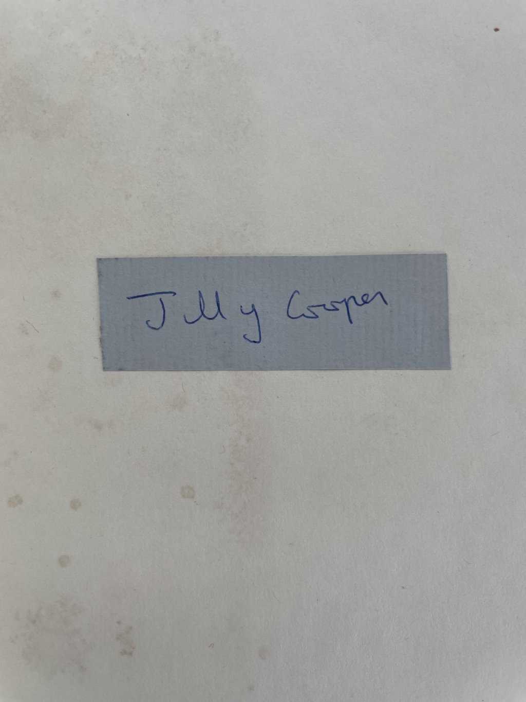 jilly cooper riders signed first 2