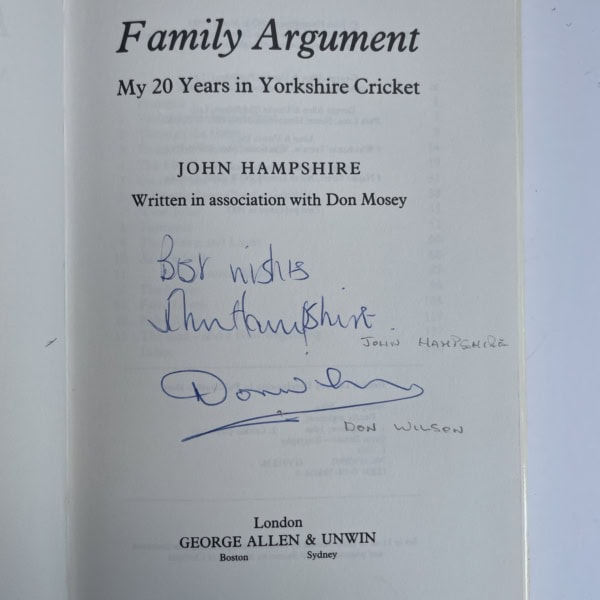john hampshire family argument signed first ed2
