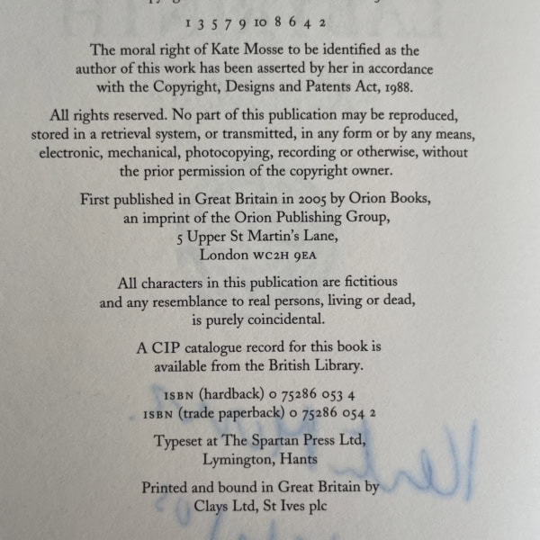 kate mosse labyrinth signed 1st 3