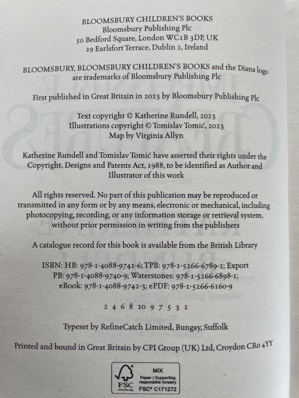 katherine rundell impossible creastures set2