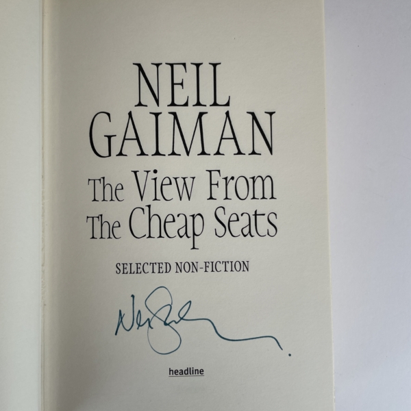 neil gaiman the view from the cheap seats signed first edi2