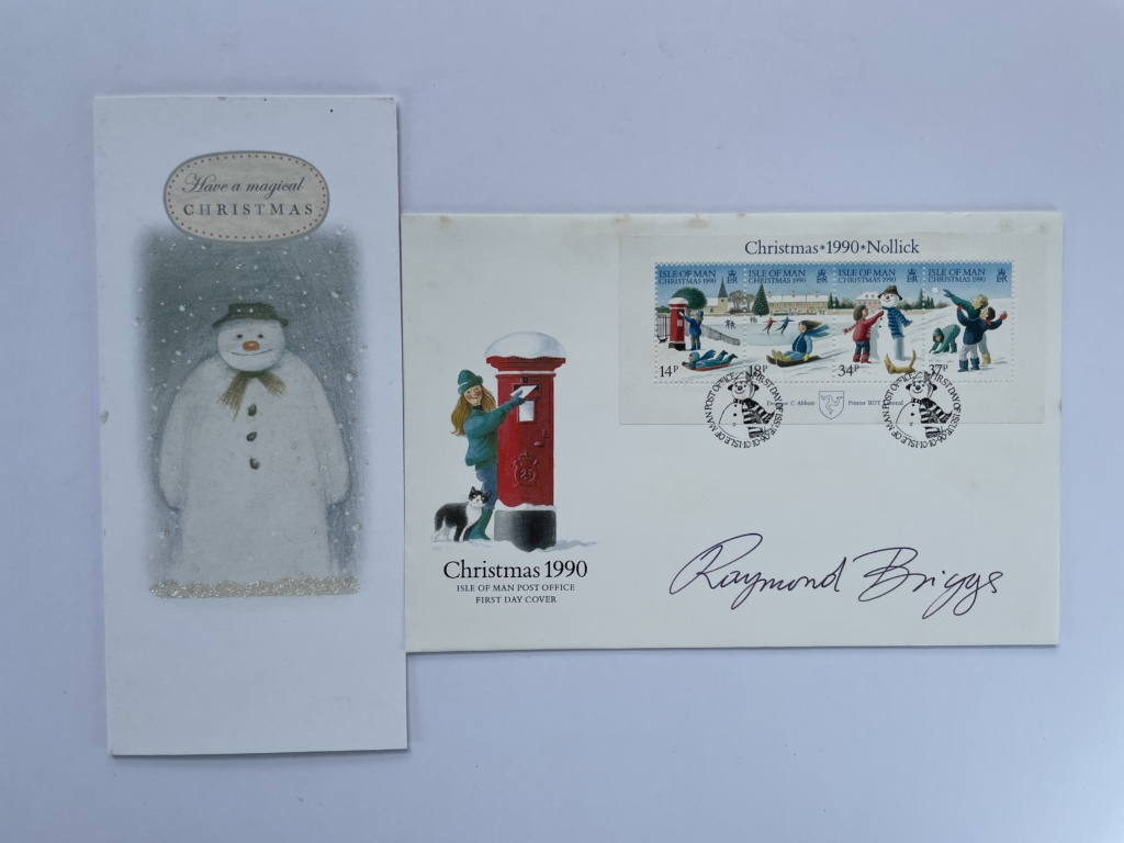 raymond briggs the snowman with signed card 2