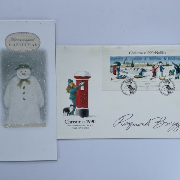 raymond briggs the snowman with signed card 2