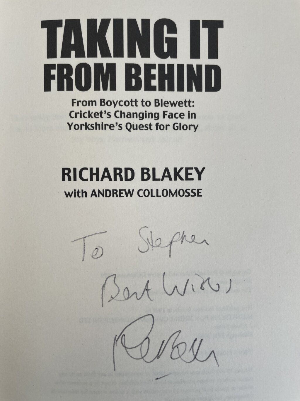 richard blakey taking it from behind signed first2