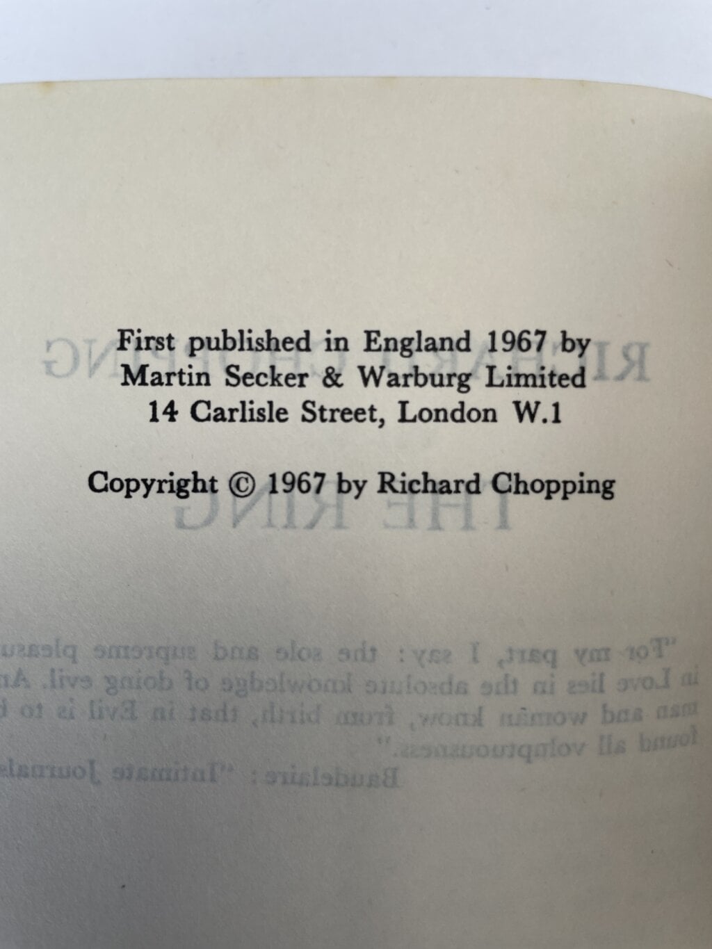 richard chopping the ring first edition2