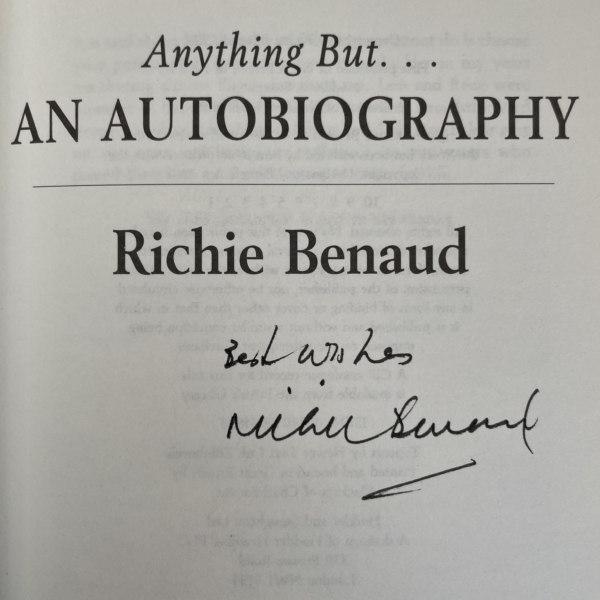 richie benaud an autobiography signed first2