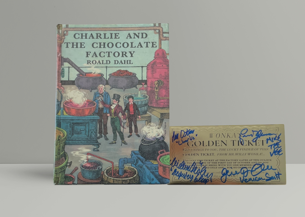 roald dahl charlie and the chocolate factory with signed ticket first1 roald dahl charlie and the chocolate factory with signed ticket first1