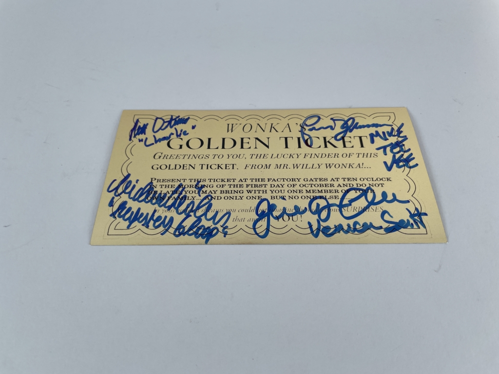 roald dahl charlie and the chocolate factory with signed ticket first4