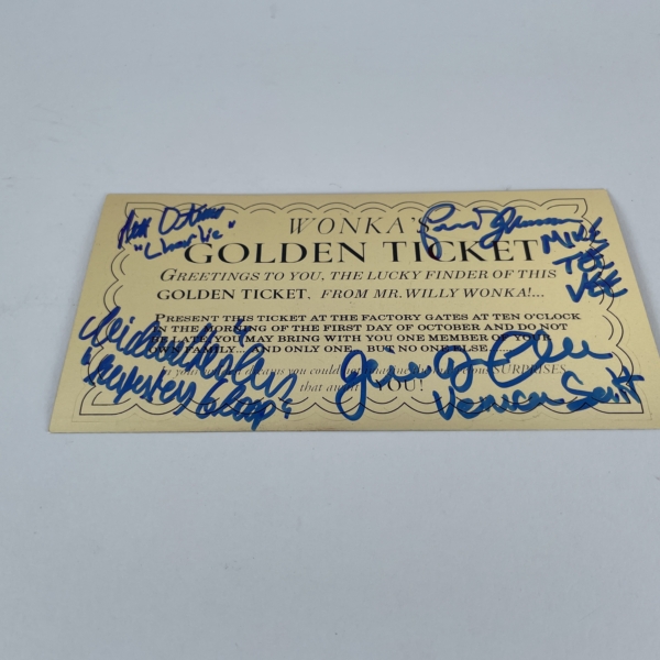 roald dahl charlie and the chocolate factory with signed ticket first4