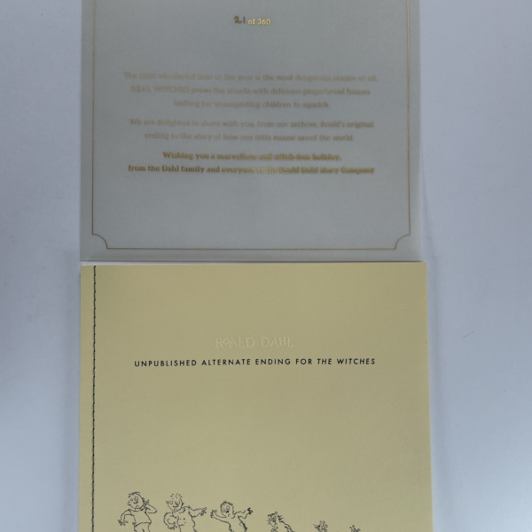 roald dahl the witches signed with alt ending 6